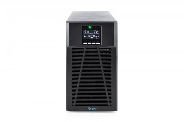 Digitus Zasilacz awaryjny UPS Online Tower 19" LCD 2000VA/2000W 4x12V/9Ah 8xC13 1xC14 USB RS232 RJ45 GŁ.460mm