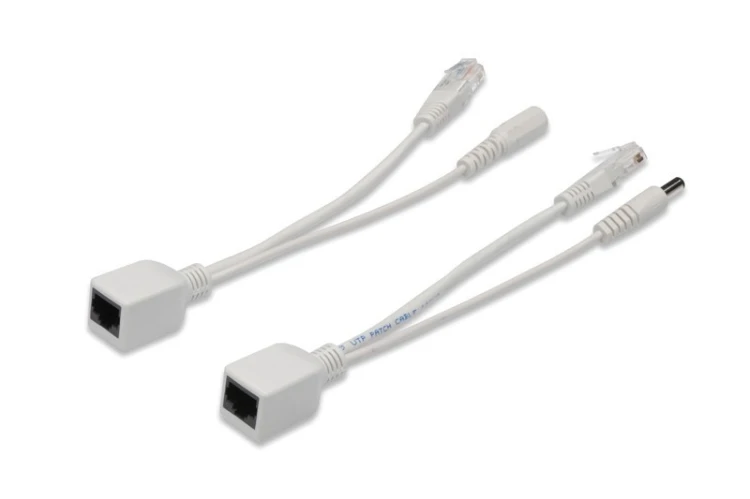 Digitus Zestaw pasywnych kabli PoE FastEthernet 10/100Mbps DC 5.5mm/2.1mm