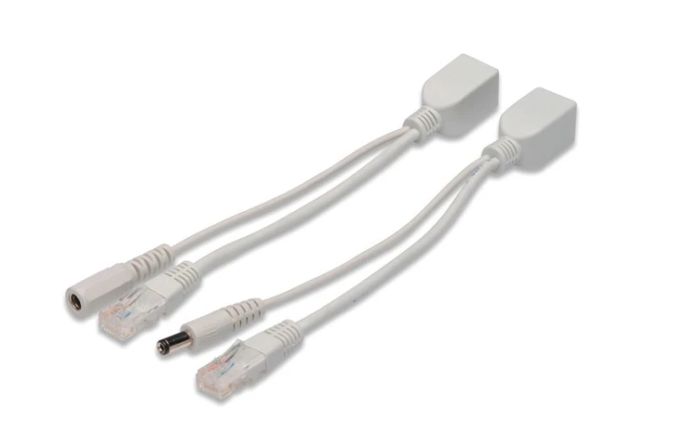 Digitus Zestaw pasywnych kabli PoE FastEthernet 10/100Mbps DC 5.5mm/2.1mm
