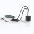 USAMS Ładowarka sieciowa JC Series CC261 20W GaN Fast Charger wbudowanykabel USB-C czarna