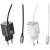 USAMS Ładowarka sieciowa JC Series CC261 20W GaN Fast Charger wbudowanykabel USB-C biały