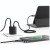 USAMS Ładowarka sieciowa JC Series CC264 30W GaN Fast Charger wbudowanykabel USB-C czarna