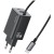 USAMS Ładowarka sieciowa JC Series CC266 65W GaN Fast Charger wbudowanykabel USB-C czarny