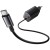USAMS Ładowarka sieciowa JC Series CC266 65W GaN Fast Charger wbudowanykabel USB-C czarny