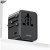 USAMS Ładowarka travel adapter 17W CC308 USB-C + USB-A 4w1 US/AU/EU/UK czarna