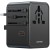USAMS Ładowarka Travel Adapter 70W US/AU/EU/UK 3xUSB-C 4w1 czarny
