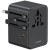 USAMS Ładowarka Travel Adapter 70W US/AU/EU/UK 3xUSB-C 4w1 czarny