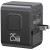 USAMS Ładowarka Travel Adapter 25W US/AU/EU/UK 2xUSB-C czarny 4w1