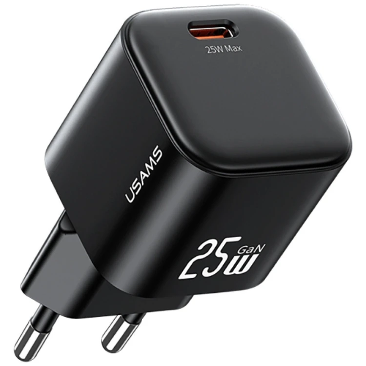 USAMS Ładowarka sieciowa JC Series CC289 25W GaN Fast Charger USB-C    czarna
