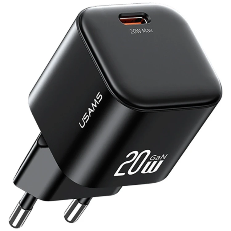 USAMS Ładowarka sieciowa JO Series CC260 20W USB-C + kabel USB-C/Lightning 1m biała