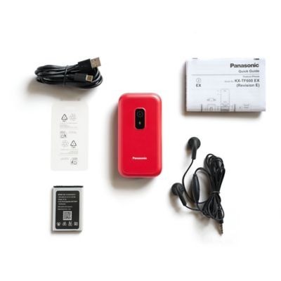 Panasonic Telefon komórkowy 4G KX-TF600EXR czerwony