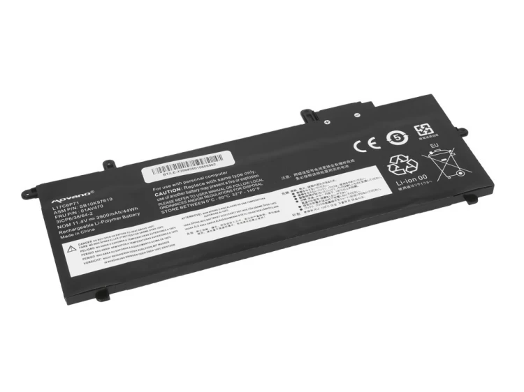 Movano Bateria L17C6P71 do Lenovo Thinkpad X280 A285 - 3900 mAh (44 Wh)