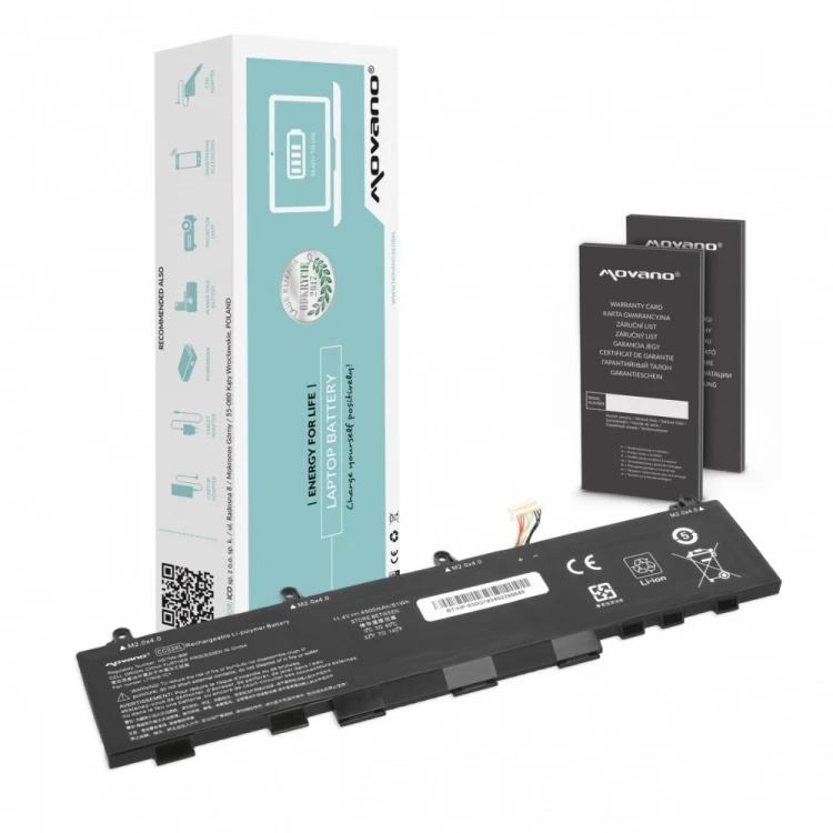Movano Bateria CC03XL do HP EliteBook 830 840 G7 G8 ZBook Firefly 14 G7 G8 - 4500 mAh (51 Wh)