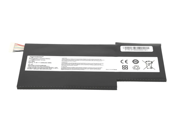 Movano Bateria BTY-M6K MS-17B4 do MSI GS63VR GS73 GF75 - 4300 mAh (49 Wh)