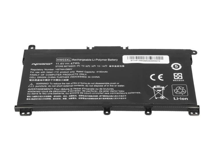 Movano Bateria HW03XL do HP do 15-EG 15-EH 15T-EG 15Z-EH 17-CN 17-CP 17T-CN 17Z-EH - 4150 mAh (47 Wh)