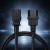 Qoltec Kabel zasilający IEC C13 | C14 | 3x0.75mm2 | Czysta miedź Cu | 2m