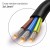 Qoltec Kabel zasilający | wtyczka kątowa SCHUKO CEE 7/7 (E/F) | miedź Cu| odizolowany lutowany | 3x1.0mm2 | 1.8m