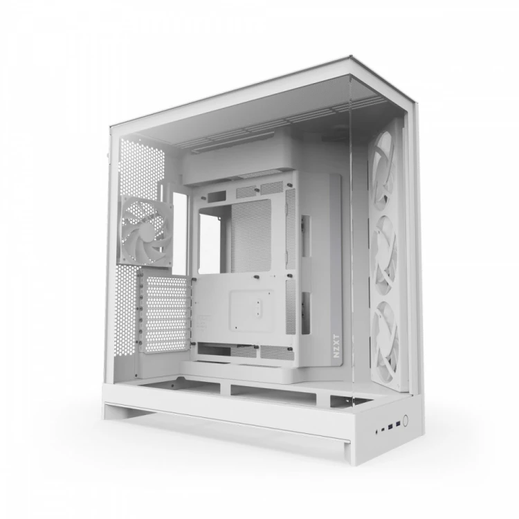 NZXT Obudowa H9 FLOW RGB Midi tower z oknem biała
