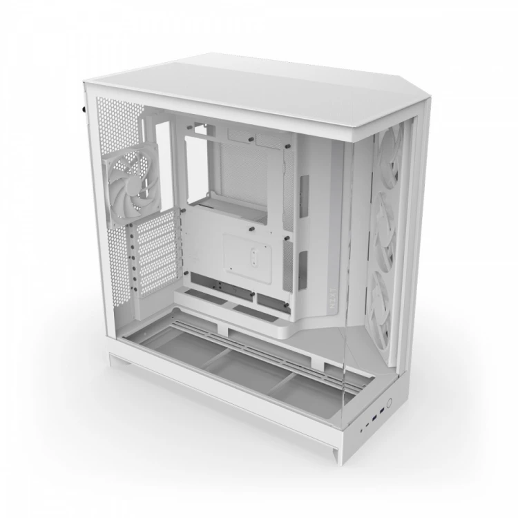 NZXT Obudowa H9 FLOW RGB Midi tower z oknem biała