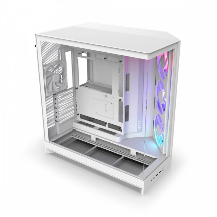 NZXT Obudowa H9 FLOW RGB Midi tower z oknem biała