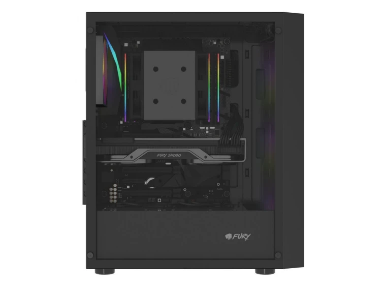 Fury Obudowa Shobo SH8F ARGB Midi tower z oknem czarna