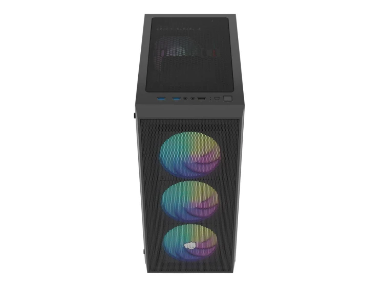 Fury Obudowa Shobo SH8F ARGB Midi tower z oknem czarna