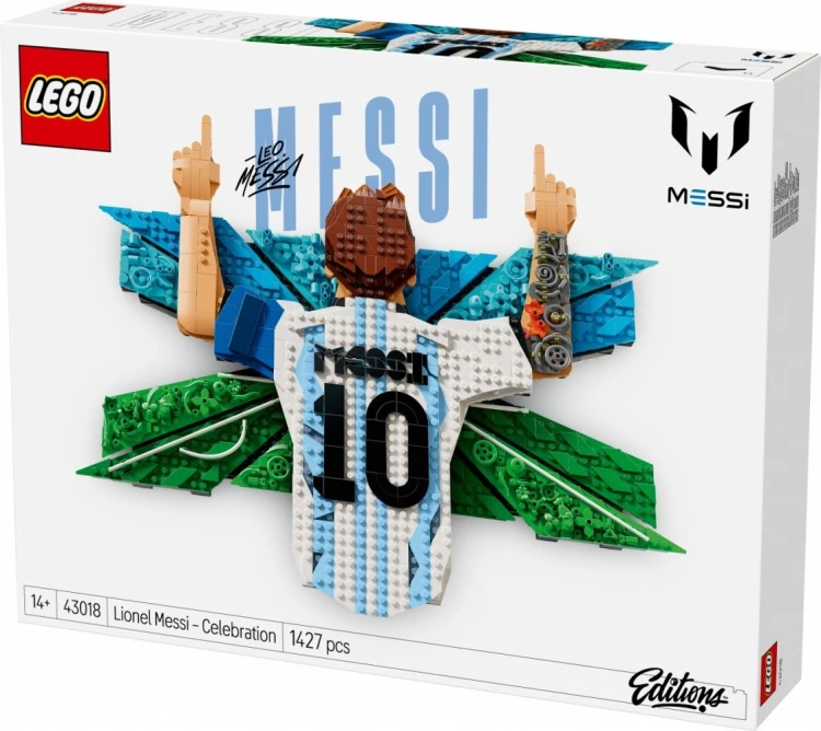 LEGO Klocki Editions 43018 Lionel Messi - cieszynka