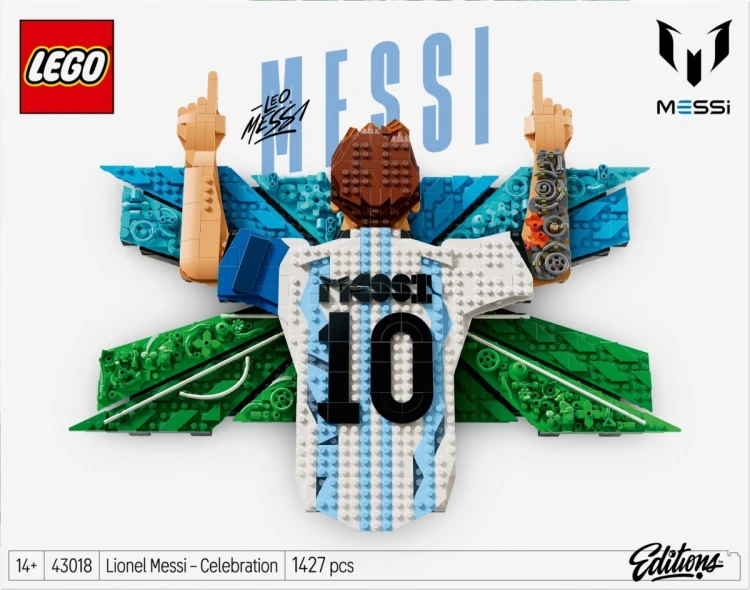 LEGO Klocki Editions 43018 Lionel Messi - cieszynka