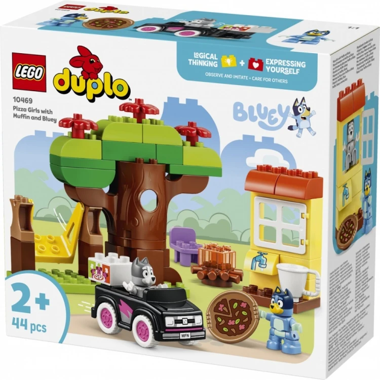 LEGO Klocki DUPLO Bluey 10469 Pizzerki z Muffinką i Blue