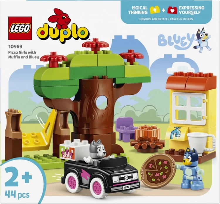 LEGO Klocki DUPLO Bluey 10469 Pizzerki z Muffinką i Blue