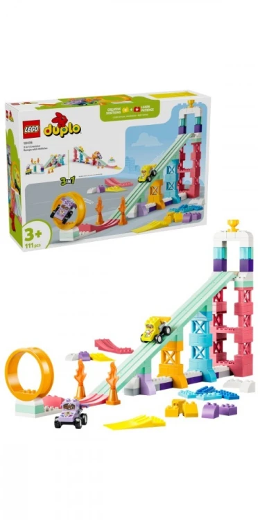 LEGO Klocki DUPLO 10478 Kreatywne rampy 3 w 1 z pojazdami