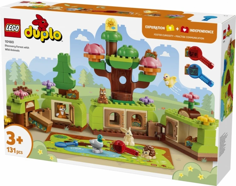 LEGO Klocki DUPLO 10480 Las odkrywców z dzikimi zwierzętami