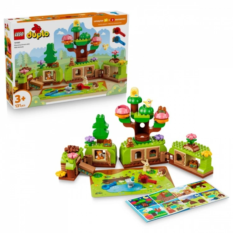 LEGO Klocki DUPLO 10480 Las odkrywców z dzikimi zwierzętami