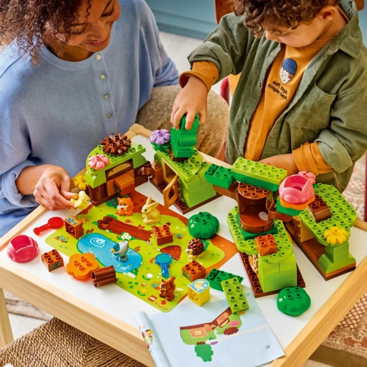 LEGO Klocki DUPLO 10480 Las odkrywców z dzikimi zwierzętami