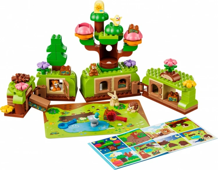 LEGO Klocki DUPLO 10480 Las odkrywców z dzikimi zwierzętami