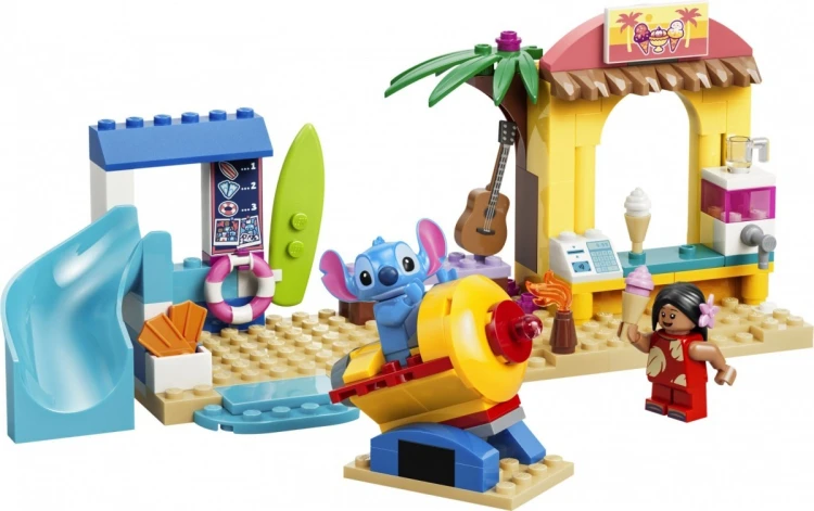 LEGO Klocki Disney 43280 Zabawa na plaży z Lilo i Stitchem