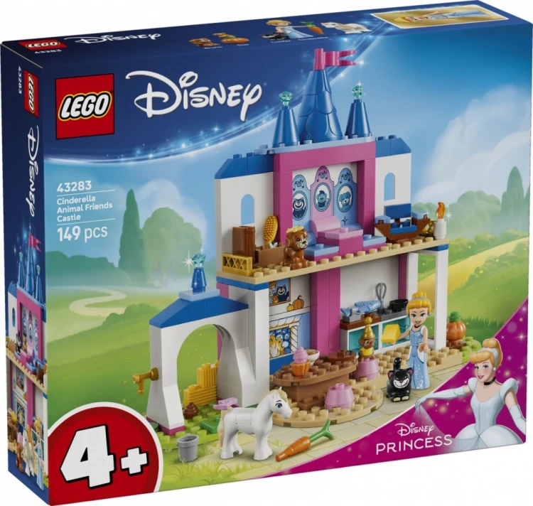 LEGO Klocki Disney 43283 Zamek Kopciuszka i jej zwierzęcych przyjaciół