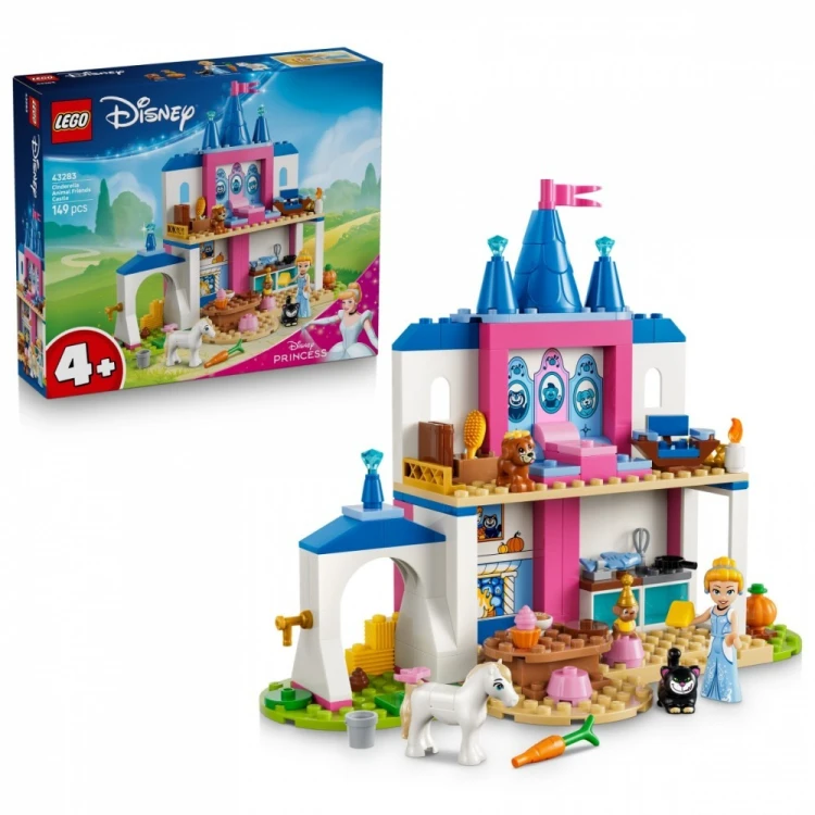 LEGO Klocki Disney 43283 Zamek Kopciuszka i jej zwierzęcych przyjaciół
