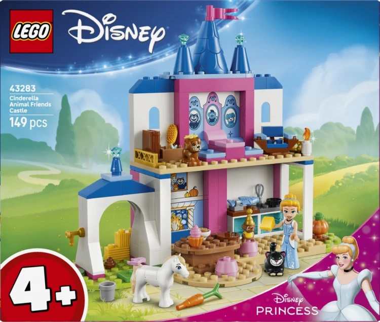 LEGO Klocki Disney 43283 Zamek Kopciuszka i jej zwierzęcych przyjaciół