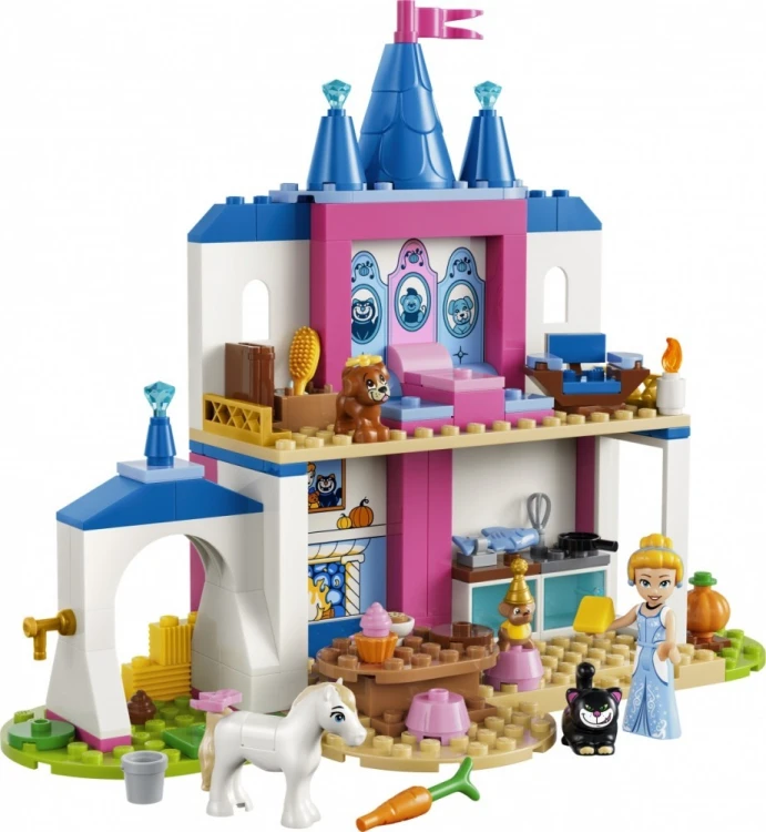 LEGO Klocki Disney 43283 Zamek Kopciuszka i jej zwierzęcych przyjaciół