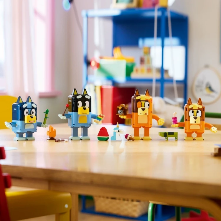 LEGO Klocki Bluey 11217 Rodzina Blue z klocków