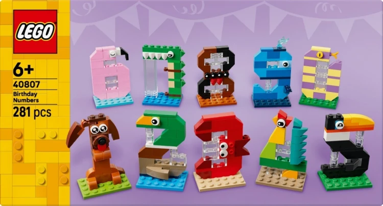 LEGO Klocki Iconic 40807 Urodzinowe cyferki