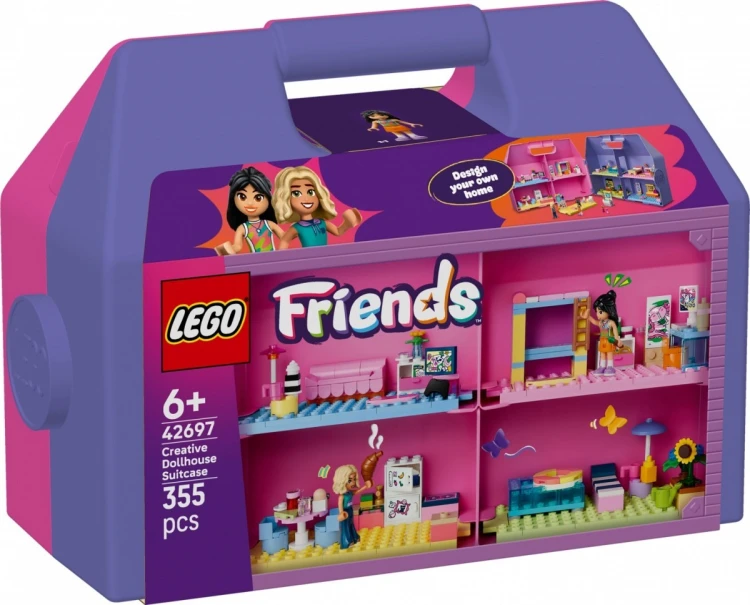 LEGO Klocki Friends 42697 Kreatywna walizka z domkiem dla lalek