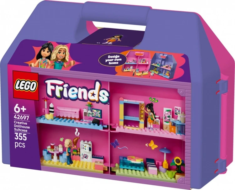 LEGO Klocki Friends 42697 Kreatywna walizka z domkiem dla lalek