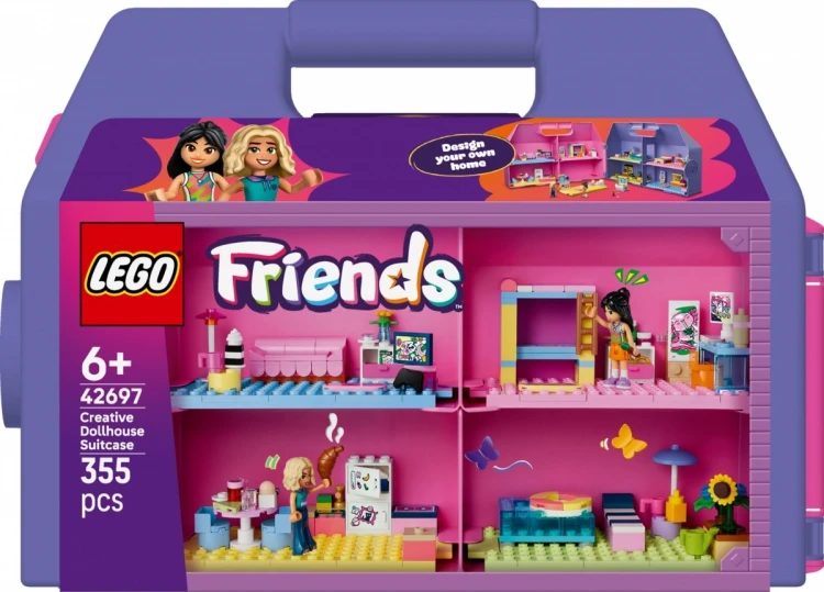 LEGO Klocki Friends 42697 Kreatywna walizka z domkiem dla lalek