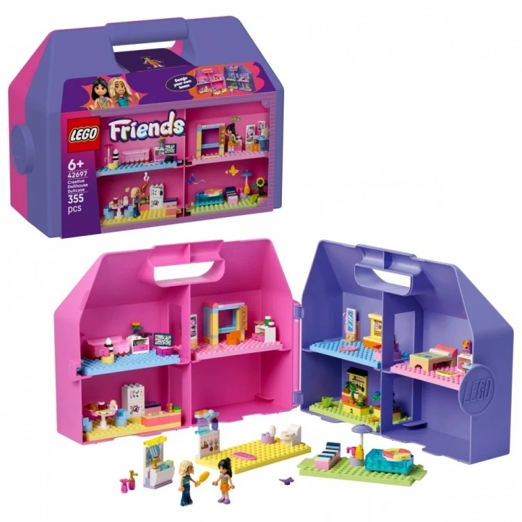 LEGO Klocki Friends 42697 Kreatywna walizka z domkiem dla lalek