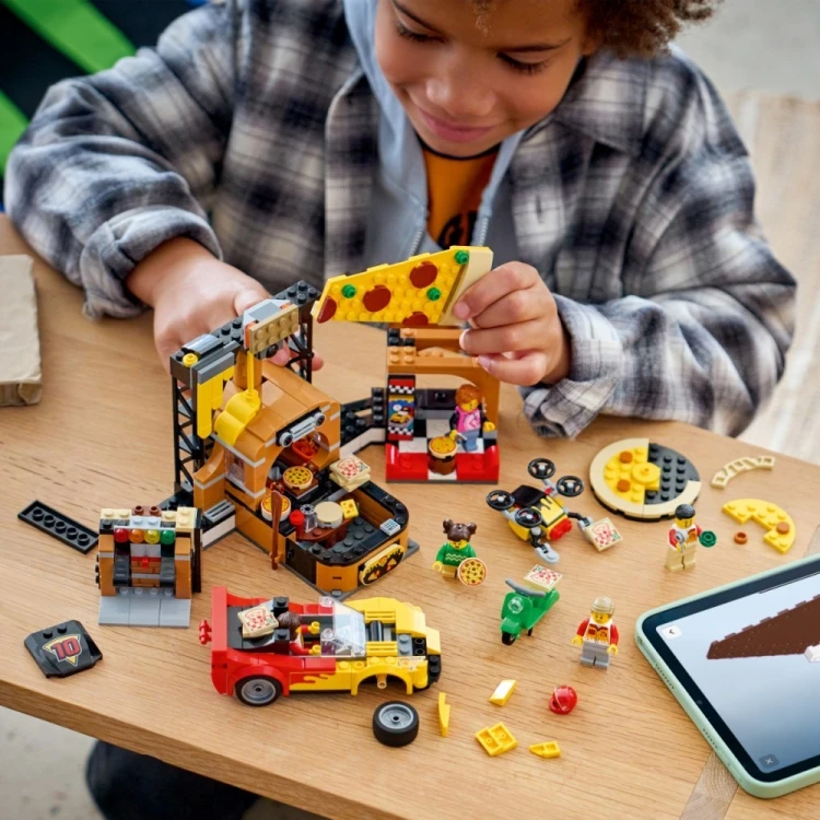 LEGO Klocki City 60496 Dostawa pizzy z pojazdami