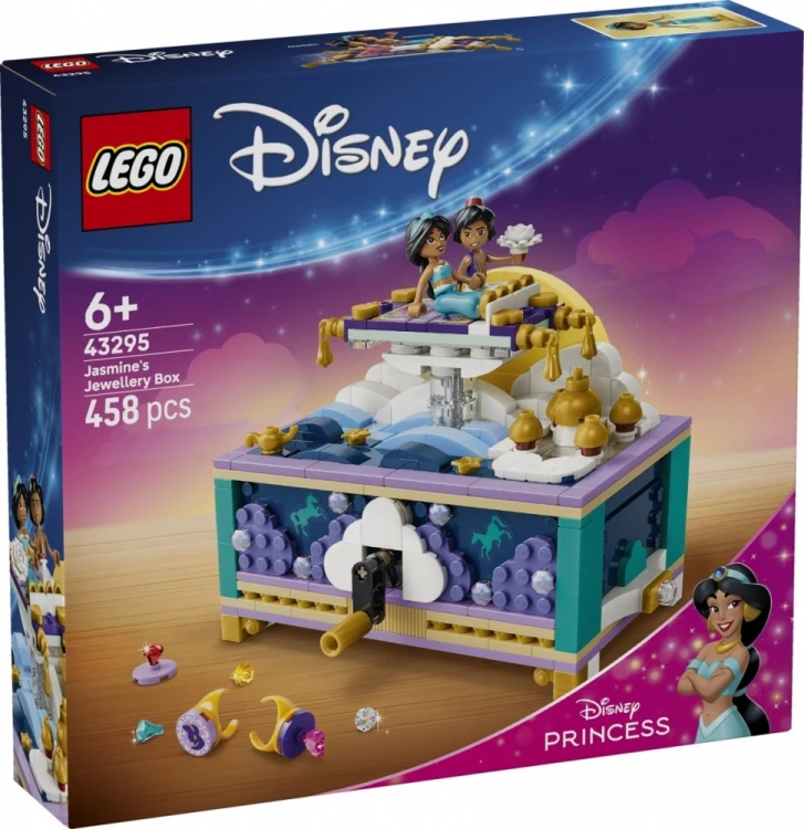 LEGO Klocki Disney 43295 Szkatułka na biżuterię Dżasminy