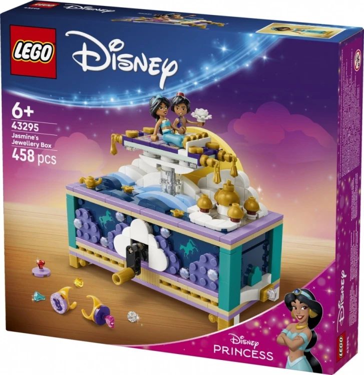 LEGO Klocki Disney 43295 Szkatułka na biżuterię Dżasminy