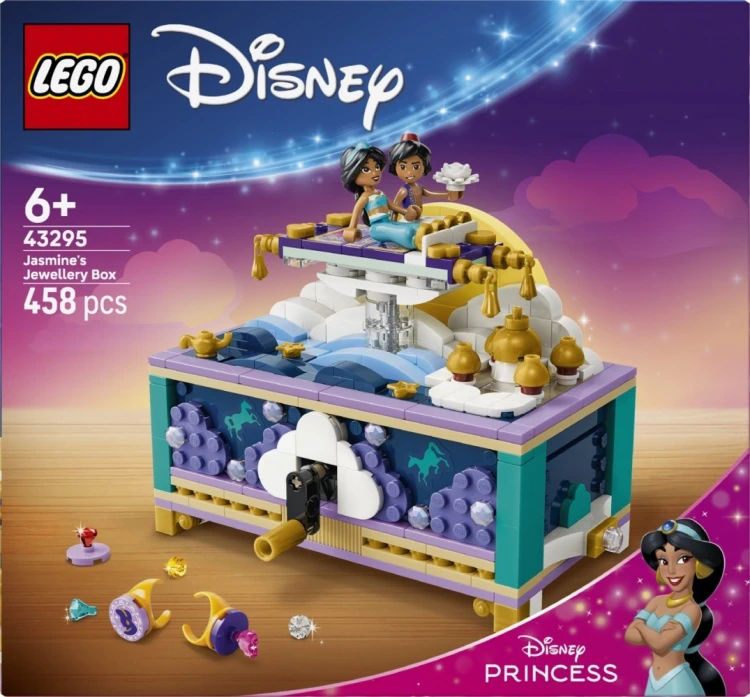LEGO Klocki Disney 43295 Szkatułka na biżuterię Dżasminy